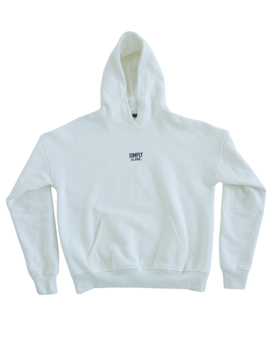 White Logo Hoodie