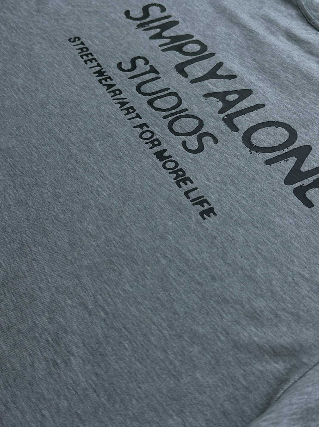 Heavy Weight Grey Logo Tee