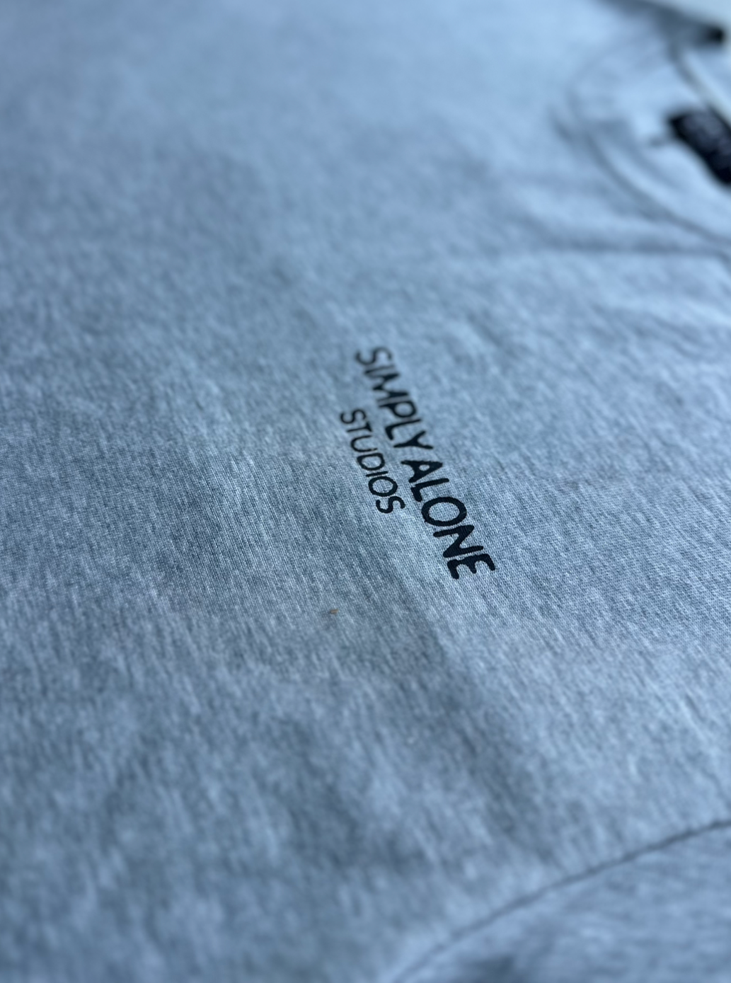 Heavy Weight Grey Logo Tee